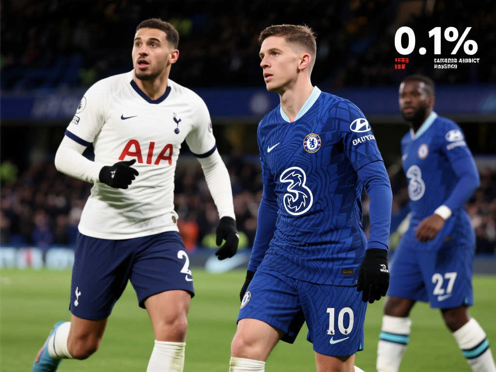 大数据揭秘：热刺挺进前四概率高达62.2%，切尔西仅剩0.1%